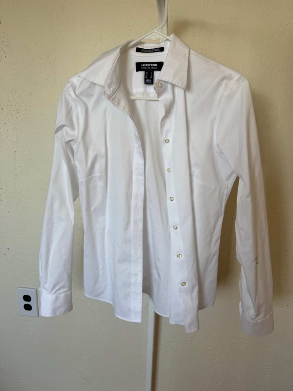 Lands' End White Oxford Dress Shirt